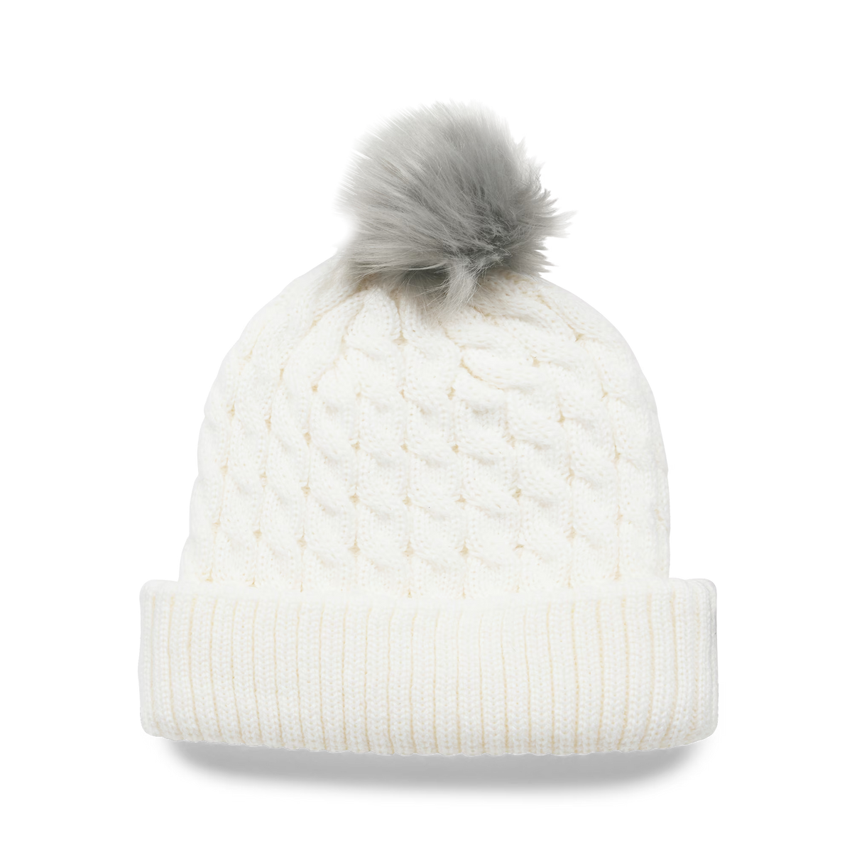 Titleist Cable Knit Pom Pom hue - White/Grey