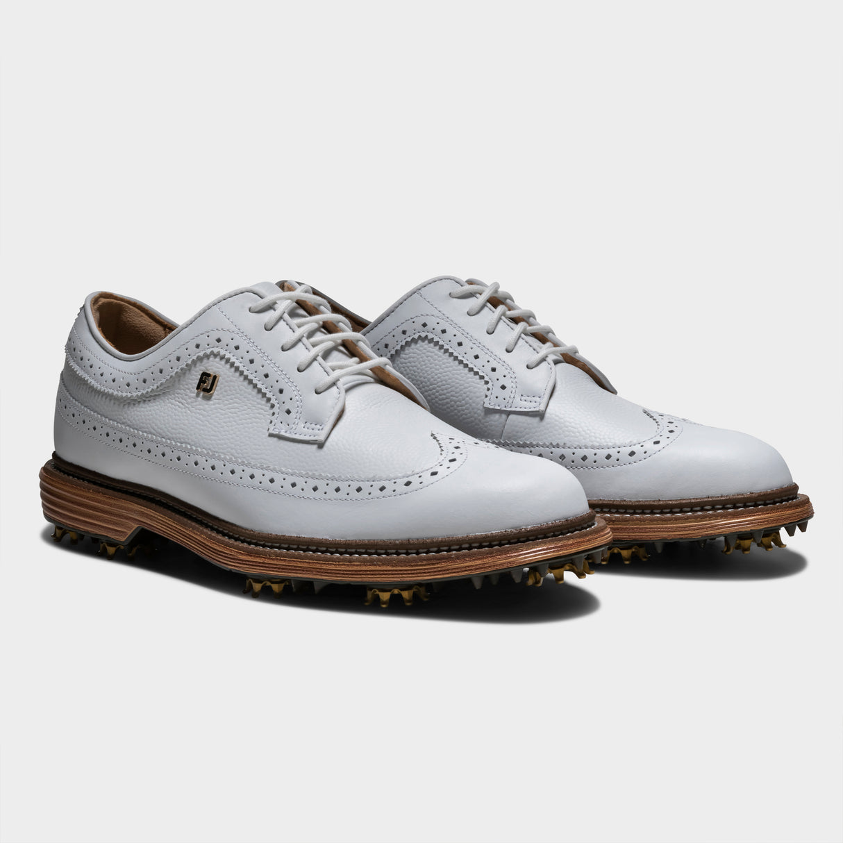 Footjoy Premiere Series Marquis 26 golfsko, hvid og brun, par