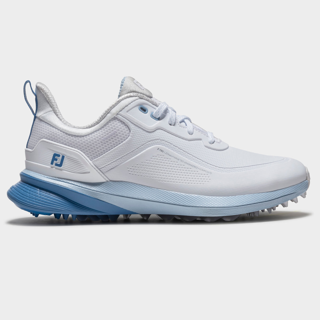 Footjoy Pro/SL 26 Dame golfsko, hvid og blaa, profil
