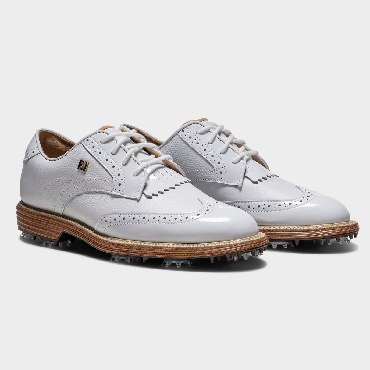 Footjoy Premiere Series Madison 26 Dame golfsko, hvid og tan, par