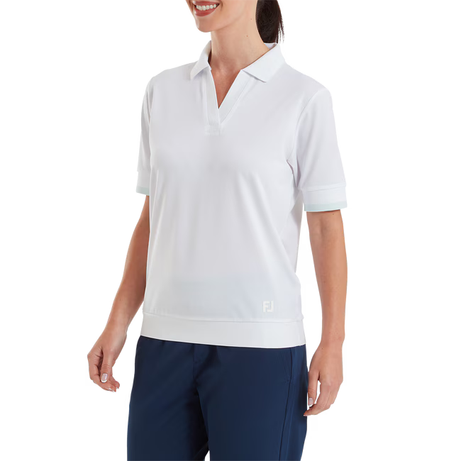 FootJoy Texture Knit Polo - Hvid