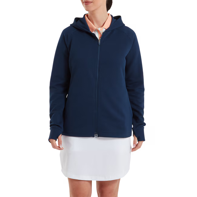 FootJoy Full-Zip Ottoman Hoodie - Navy