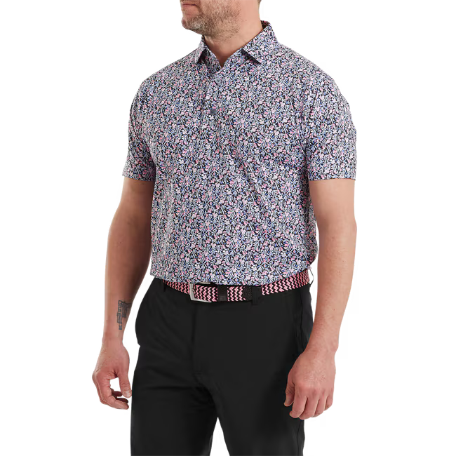 FootJoy Meadow Print Lisle