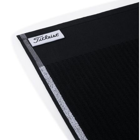 Titleist Players Terry Towel 22 - sort/hvid str. 20 x 40