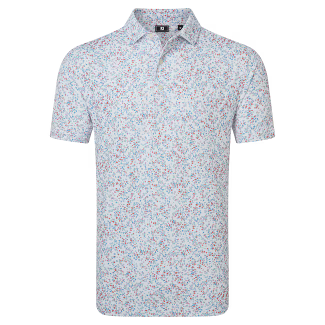 FootJoy Watercolour Floral Print Pique
