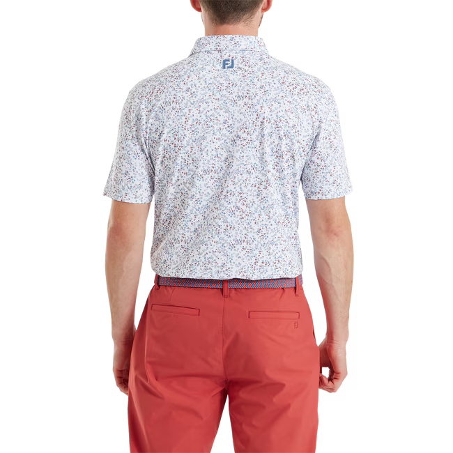 FootJoy Watercolour Floral Print Pique