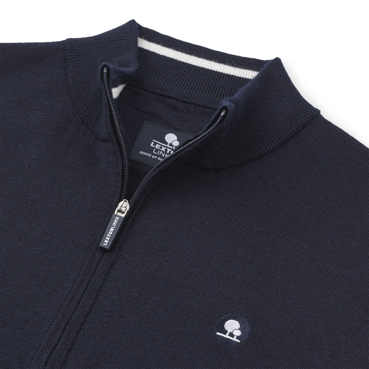 Murray merino strik vest med zip