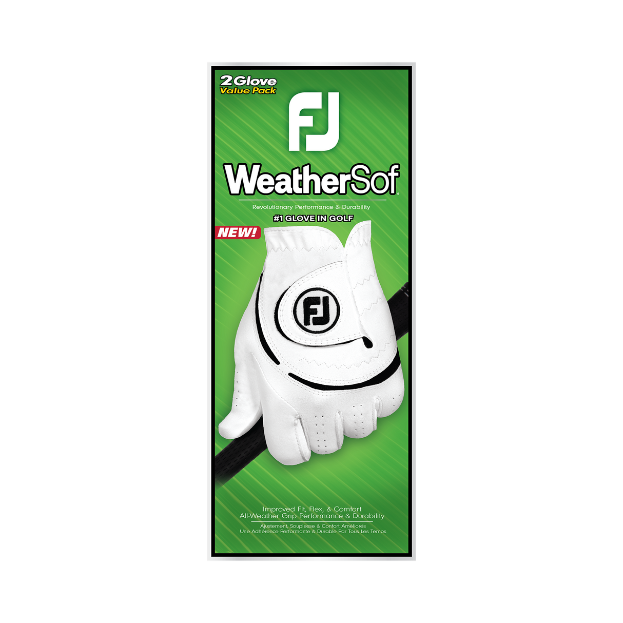 Footjoy WeatherSof Dame 2-pak golfhandske