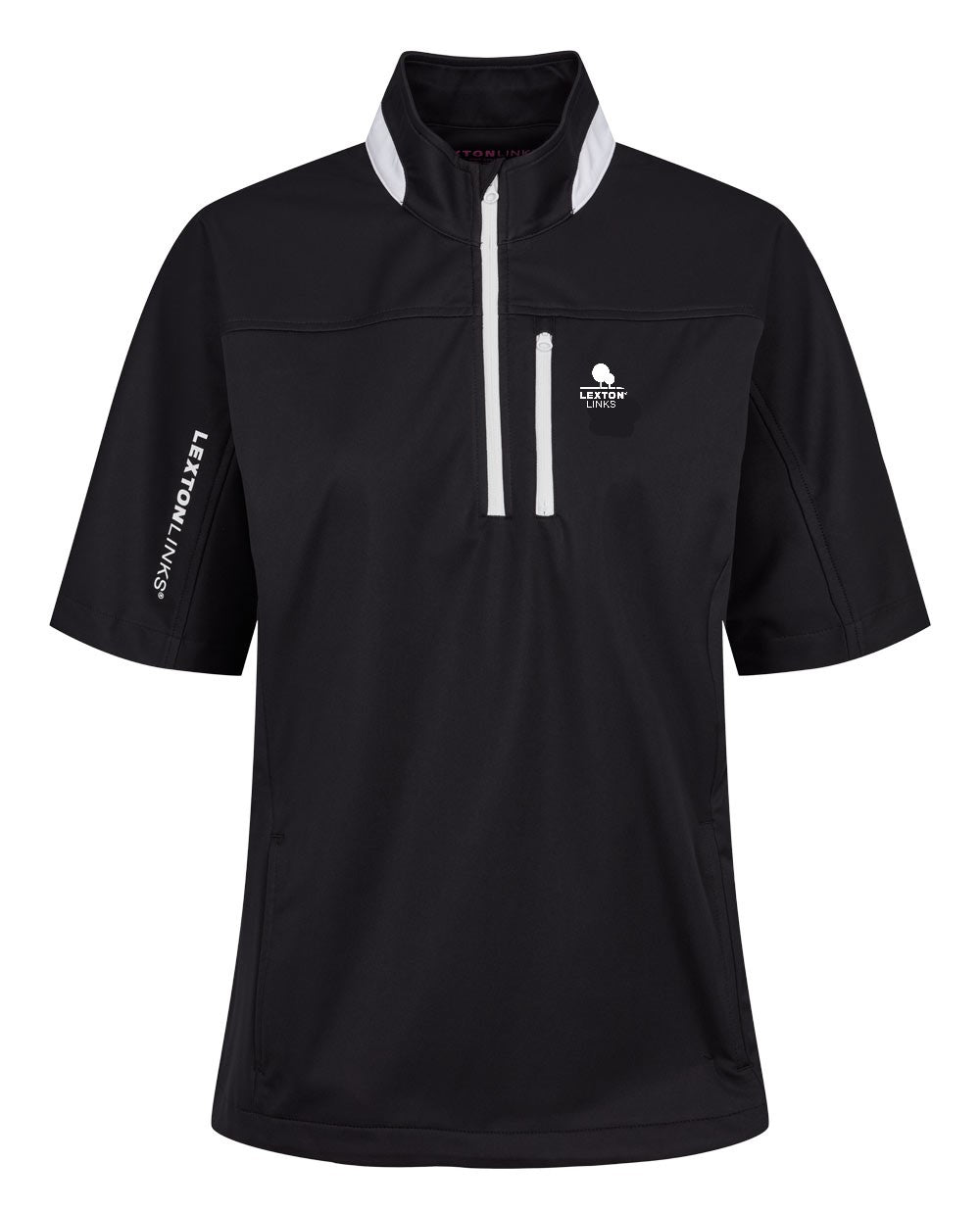Addison Windbreaker Short Sleeve Black
