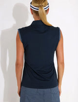 Abacus Lds Bovey Drycool Sleeveless - Navy