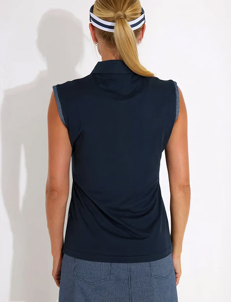 Abacus Lds Bovey Drycool Sleeveless - Navy