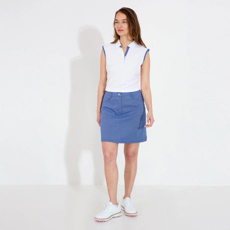 Abacus Lds Bovey Drycool Sleeveless - White/blue