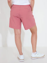 Abacus lds puffer shorts - dusty rose
