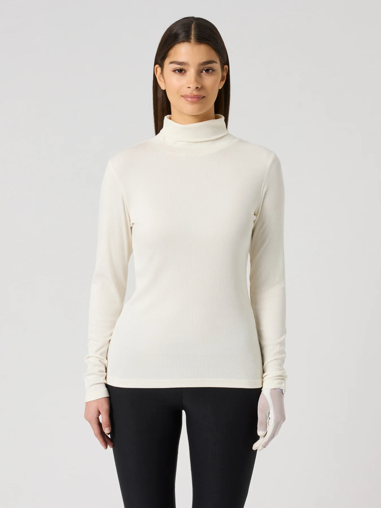 Daily Sports Ancona LS Roll Neck - Ivory