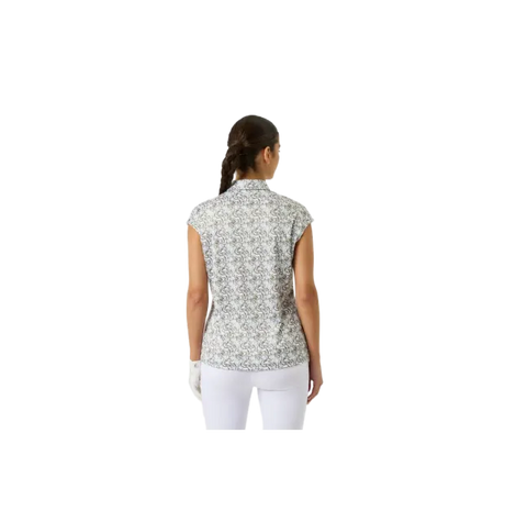 Daily Sports Printed Cap Sleeve Polo - Abstract Swirl