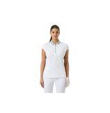 Daily Sports Printed Cap Sleeve Polo - Abstract Swirl