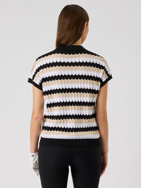 Daily Sports Zig-Zag Caps Top - Black