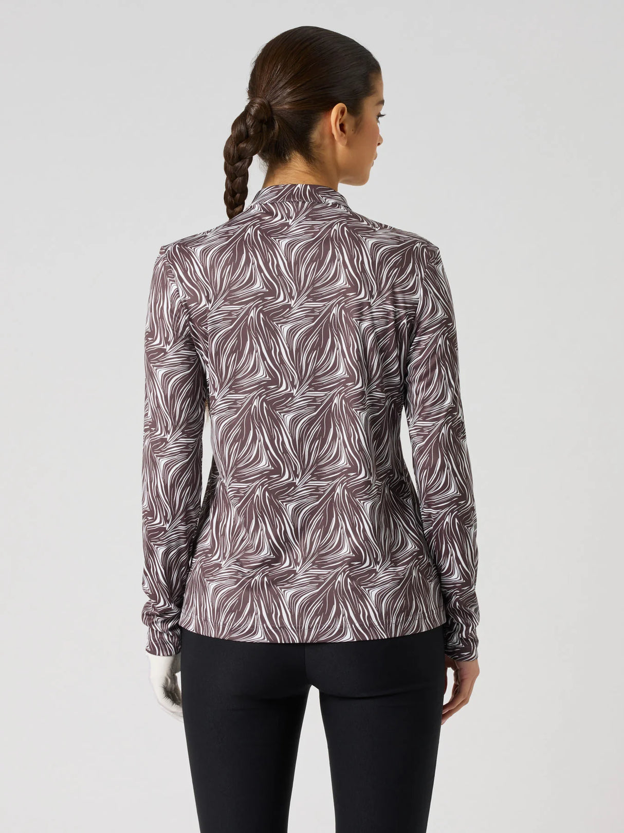 Daily Sports Dull Printed LS Half Neck - Zebra