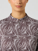 Daily Sports Dull Printed LS Half Neck - Zebra