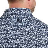 Footjoy Hidden Palm Print Lisle - Navy/White