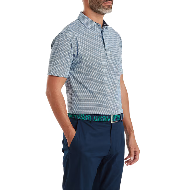 Footjoy Scallop Geo Pique