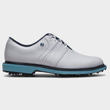 Footjoy Premiere Series Packard 26 golfsko, hvid og blaa, profil