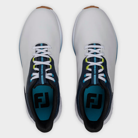 Footjoy Pulse 26 Herre golfsko, hvid og gum, ovenfra