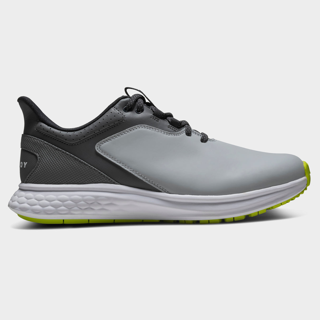 Footjoy Pulse 26 Herre golfsko, graa og lime, profil