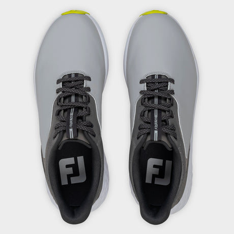 Footjoy Pulse 26 Herre golfsko, graa og lime, ovenfra
