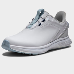 Footjoy Pulse BOA 26 Dame golfsko, hvid og blaa