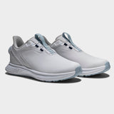 Footjoy Pulse BOA 26 Dame golfsko, hvid og blaa, par