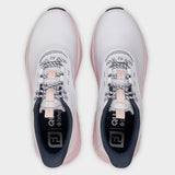 Footjoy Quantum 26 Dame golfsko, hvid og pink, ovenfra