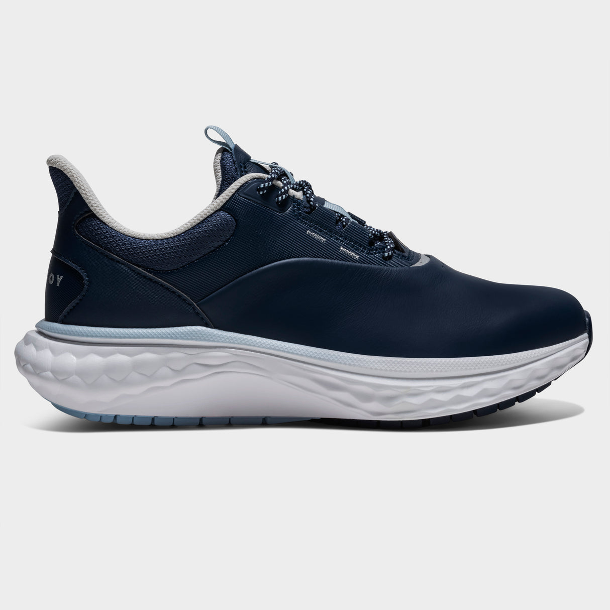 Footjoy Quantum 26 Dame golfsko, navy og blaa, profil