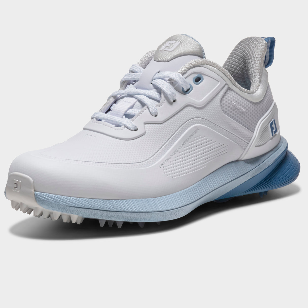 Footjoy Pro/SL 26 Dame golfsko, hvid og blaa