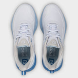 Footjoy Pro/SL 26 Dame golfsko, hvid og blaa, ovenfra