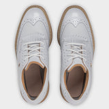 Footjoy Premiere Series Madison 26 Dame golfsko, hvid og tan, ovenfra