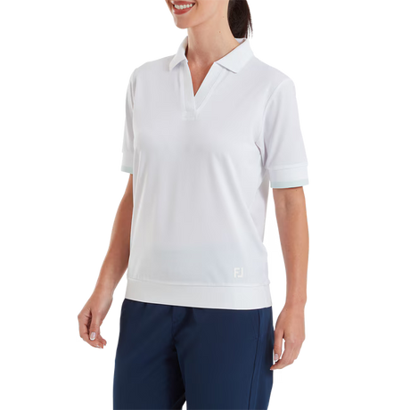 FootJoy Texture Knit Polo - Hvid