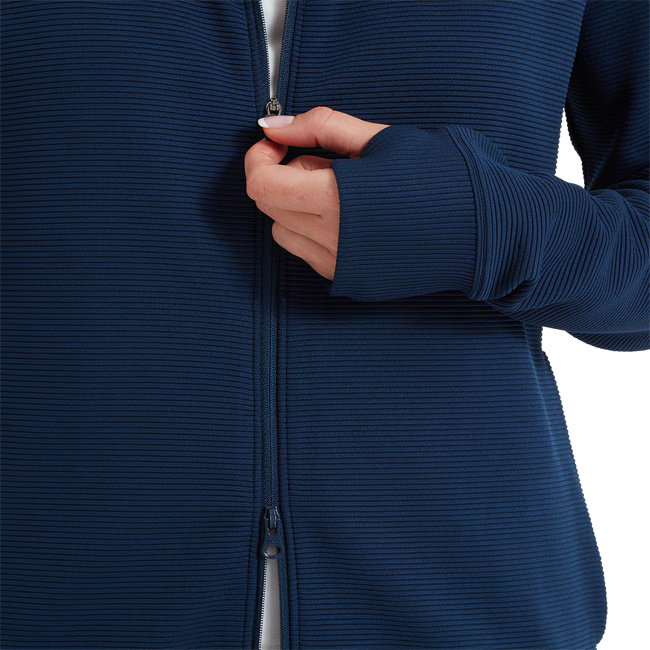 FootJoy Full-Zip Ottoman Hoodie - Navy