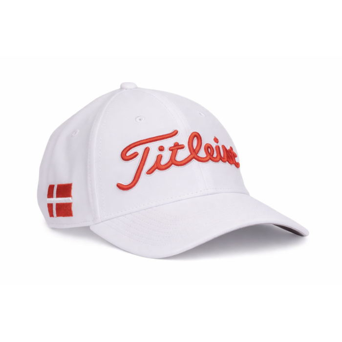Titleist Tour Perf Denmark Flag Cap - Hvid/rød