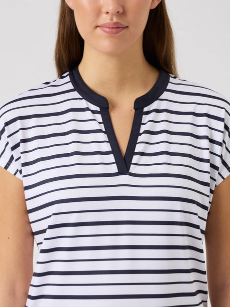 Daily Sports Itami Cap-Sleeved Top - navy