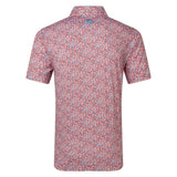 FootJoy Meadow Print Lisle Pique - Nantucket Red/Chambray/Coastal Blue