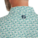 FootJoy Surfs Up Print Lisle Polo - Field Green