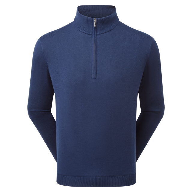 Footjoy Drirelease Half-Zip Lined Sweater, Navy