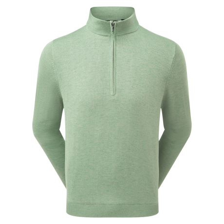 Footjoy Drirelease Half-Zip Lined Sweater, Meleret grøn