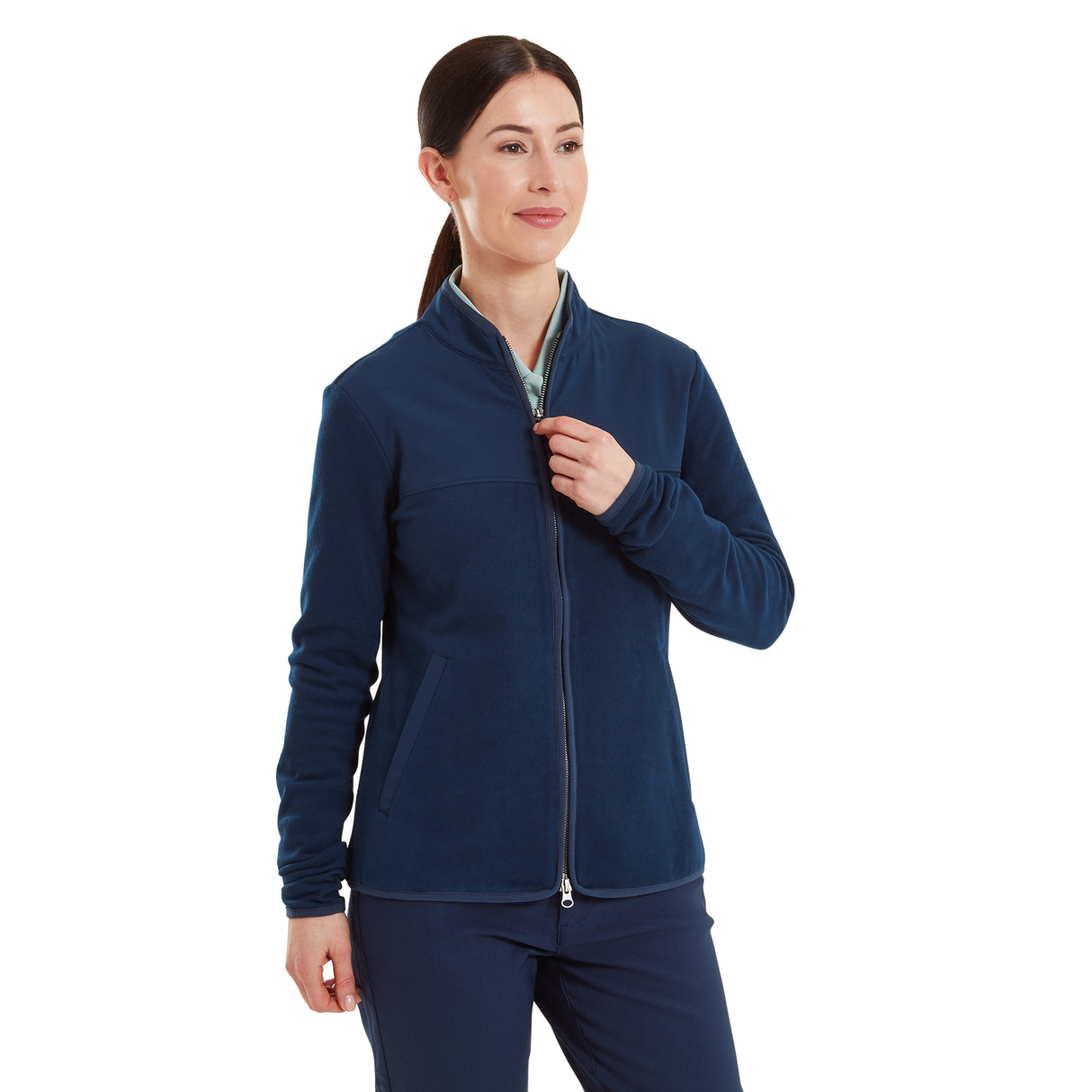 Footjoy MicroFleece Full-Zip Midlayer, Navy