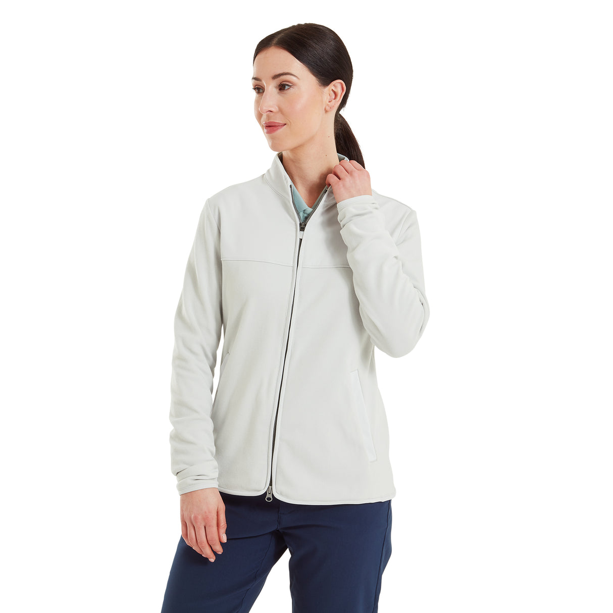 Footjoy MicroFleece Full-Zip Midlayer, Grå