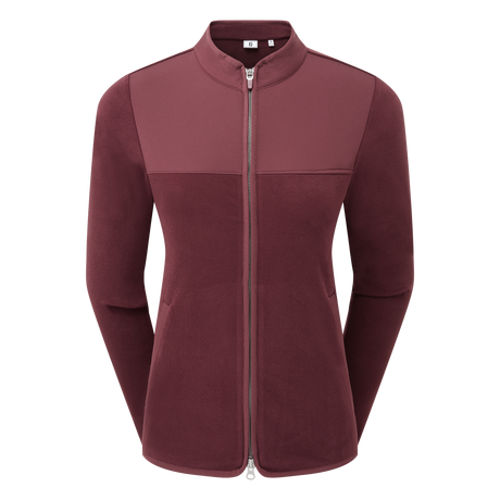 Footjoy MicroFleece Full-Zip Midlayer, Port