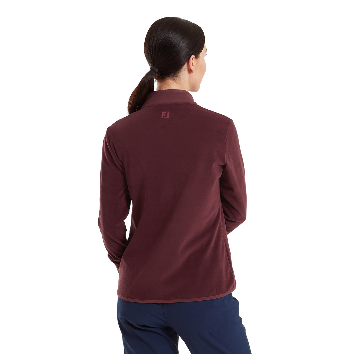 Footjoy MicroFleece Full-Zip Midlayer, Port