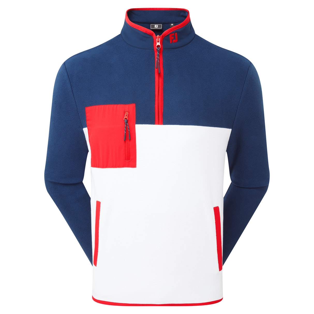 Footjoy Polar Fleece Chill-Out, Navy/Hvid/Rød