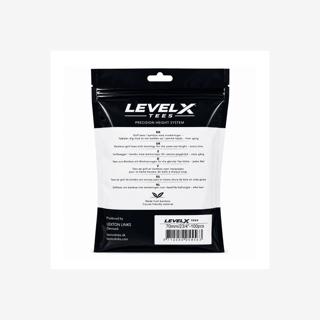 Level X Tees 70mm - 100 stk